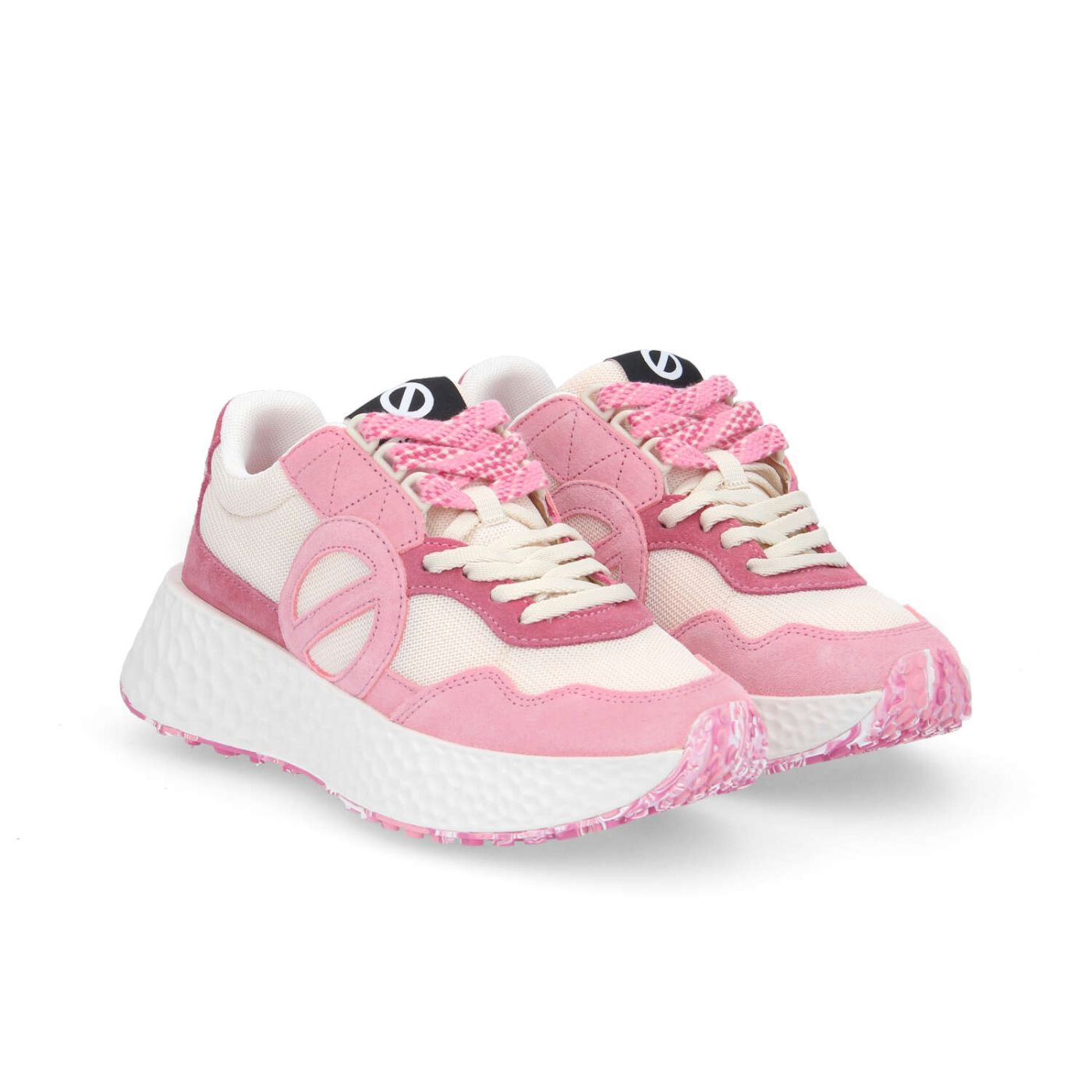CARTER ICE CREAM - SUEDE/KNIT/SUED - ROSA/BIANCO SPORCO